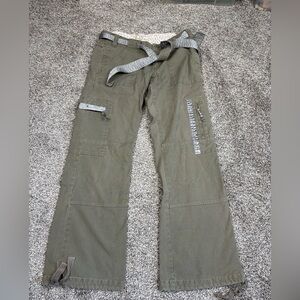 VTG Y2K Low Rise Rip Curl Wide Leg Cargo Pants Size S